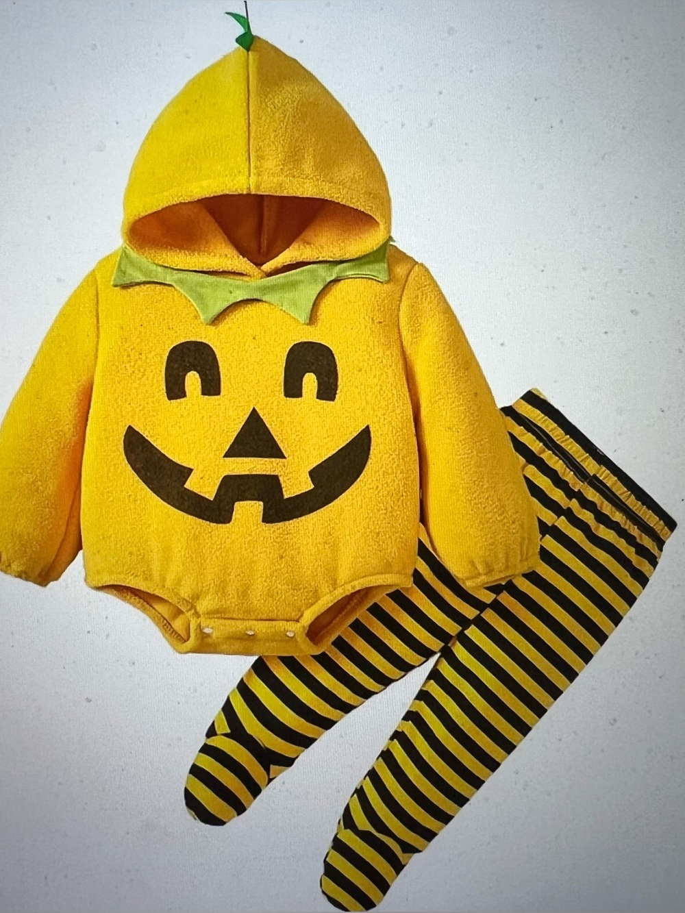 🎃 Baby Halloween Pumpkin Outfit Set – 2-Piece – Size 3–6 Months 🎃 NWOT